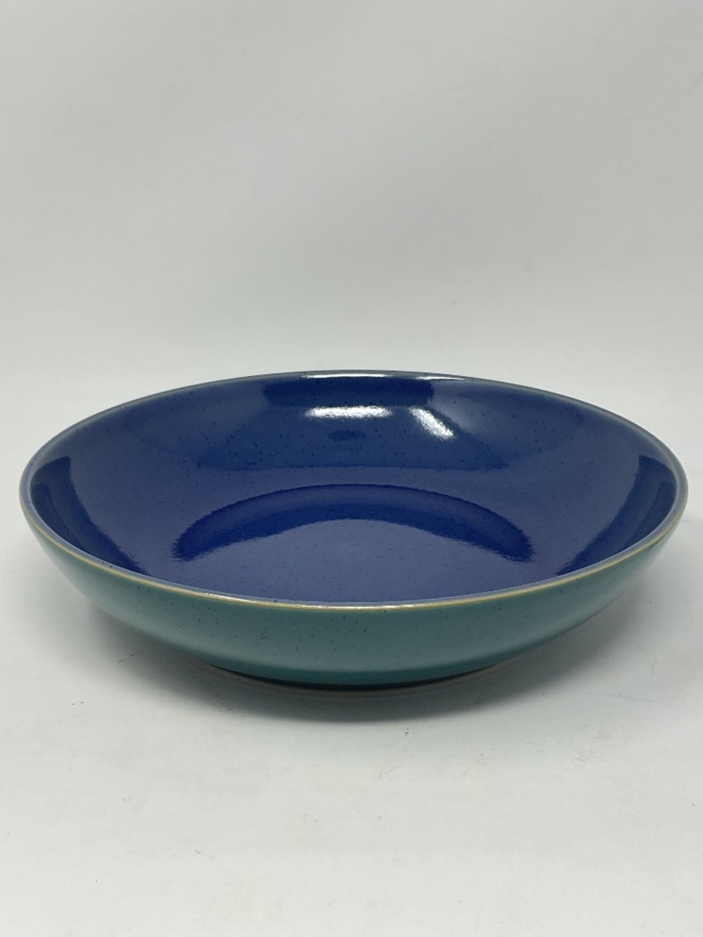 Denby Harlequin Blue Green Stoneware 9” Individual Pasta Bowl (4 available)
